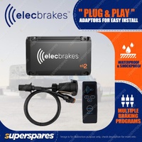 Elecbrakes Electric Brake Controller + Adaptor + Remote Bundle A7SR-7LR Socket