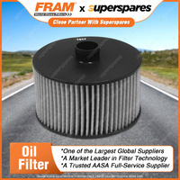 Fram Oil Filter for Nissan JUKE F15 1.2L Petrol 4Cyl 01/2016-On Height 63mm