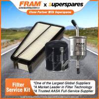 Fram Filter Service Kit Oil Air Fuel for Toyota Hilux GGN15 GGN25 04/2005-On