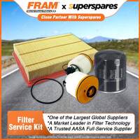 Fram Filter Service Kit Oil Air Fuel for Toyota Hilux GUN122R GUN125R GUN126R