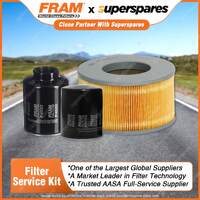 Fram Filter Service Kit Oil Air Fuel for Toyota Hilux LN147 LN172 LN167 KZN165