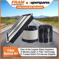 Fram Filter Service Kit Oil Air Fuel for Toyota Hiace KDH221R KDH223R KDH201R