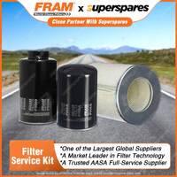 Fram Filter Service Kit Oil Air Fuel for Toyota Hiace LH50 SWB LH60 LH70 LWB