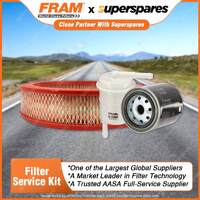 Fram Filter Service Kit Oil Air Fuel for Toyota Corona ST141 08/1983-10/1983