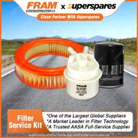 Fram Filter Service Kit Oil Air Fuel for Toyota Hilux RN40 LWB 10/1978-1983