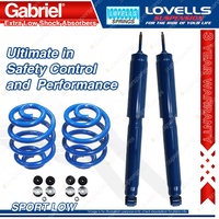Rear Sport Low Gabriel Extra Low Shocks Coil Springs for Holden Commodore VN VP