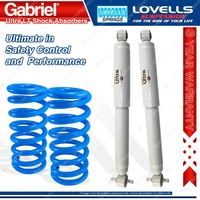 Front Raised HD Gabriel Shocks + Lovells Springs for Land Rover Discovery II TG