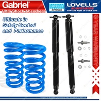 Rear HD STD Gabriel Ultra Shocks + Lovells Springs for Chevrolet Impala 65-70