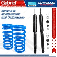 Rear HD STD Gabriel Ultra Shocks + Lovells Springs for Holden Camira JB JD JE