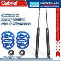 Rear Sport Low Gabriel Ultra Shock Lovells Spring for Mitsubishi Lancer CC Hatch