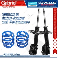 Front Sport Low Gabriel Ultra Strut Shocks Lovells Springs for Chrysler Neon JA