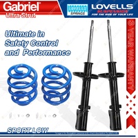 Rear Sport Low Gabriel Ultra Strut Shocks Lovells Springs for Toyota Camry SV11