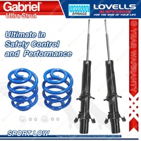 Front Sport Low Gabriel Ultra Shock Lovells Spring for Honda Prelude BA8 BB 1 2