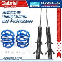 Front Super Low Gabriel Ultra Shocks Coil Springs for Honda Prelude BA8 BB1 BB2