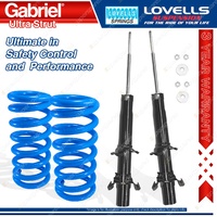 Front Gabriel Ultra Strut Shocks + Lovells Springs for Honda Prelude BA8 BB1 BB2