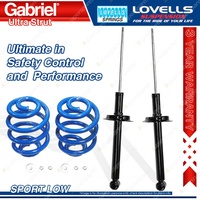 Rear Sport Low Gabriel Ultra Strut Shocks + Lovells Springs for Honda Accord CG