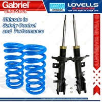 Front Gabriel Ultra Strut Shocks + Lovells Springs for Nissan Pathfinder R50 II