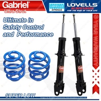 Front Super Low Gabriel Ultra Shocks Coil Springs for Falcon BA BF XR6 XR8 Sedan