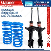 Front Gabriel Ultra Strut Shocks Lovells Springs for Subaru Impreza GC GF 6 8