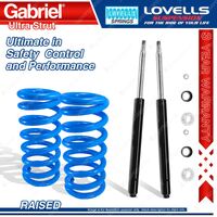 Front Raised Gabriel Ultra Strut Cartridge Shocks+Springs for Toyota Tercel AL25