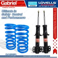 Front Raised Gabriel Ultra Strut Shocks Lovells Spring for Ford Territory SY AWD