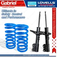 Front STD Gabriel Ultra Strut Shocks + Lovells Springs for Lexus ES300 MCV20R