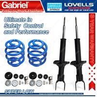 Front Super Low Gabriel Extra Low Shocks+Coils for Ford Falcon Fairmont EA EB ED