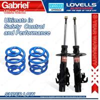 Front Super Low Gabriel Ultra Strut Shocks+Spring for Holden Commodore Calais VF