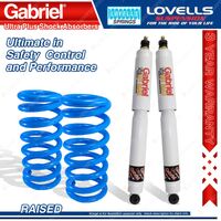 Rear Raised HD Gabriel Ultra Plus Shocks + Lovells Springs for Isuzu MU-X UCR85