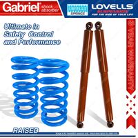 Rear Raised Gabriel Guardian Shocks + Lovells Springs for Lada Niva 1983-1998