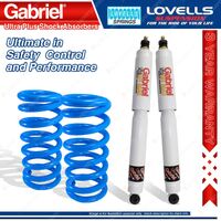 Rear Raised Gabriel Ultra Plus Shocks + Lovells Springs for Nissan Patrol Y62