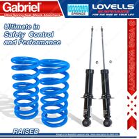 Rear Raised Gabriel Ultra Spring Seat Shocks+Lovells Springs for Jeep Patriot MK