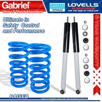 Rear Raised Gabriel Ultra LT Shocks + Lovells Spring for Ford Escape BA ZA 01-04