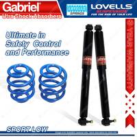 Rear Sport Low Gabriel Ultra Shocks + Lovells Springs for Ford Falcon FG Ute Cab