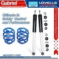 Rear Sport Low Gabriel Ultra LT Shocks + Lovells Springs for Mazda CX-7 ER 06-12