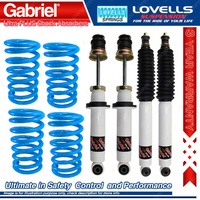 Front Rear Gabriel Ultra Shocks + Coil Springs for Mitsubishi Pajero NM LWB