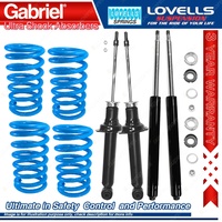 Front Rear STD Gabriel Ultra Shocks + Coil Springs for Toyota Cressida MX83R