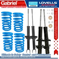 Front Rear HD STD Gabriel Ultra Shocks + Coil Springs for Honda Accord CA