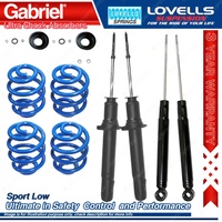 F + R Sport Low Gabriel Ultra Shocks + Coil Springs for Mitsubishi Galant HJ