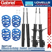 Front Rear Sport Low Gabriel Ultra Shocks Coil Springs for Suzuki Swift SF413