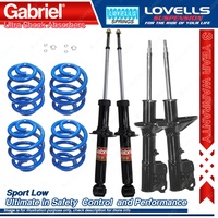 F+R Sport Low Gabriel Ultra Shocks Coil Springs for Mitsubishi Lancer CC Sedan