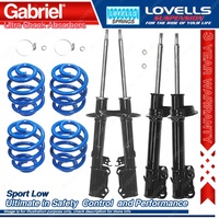 F + R Sport Low Gabriel Ultra Shocks + Coil Springs for Holden Apollo JM JP