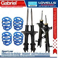 F+R Sport Low Gabriel Ultra Shocks Coil Springs for Hyundai Lantra J2 J3 Sedan