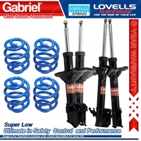 F + R Super Low Gabriel Ultra Shocks + Coil Springs for Subaru Forester SG9