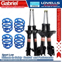 F + R Sport Low Gabriel Ultra Shocks + Coil Springs for Subaru Forester SG9