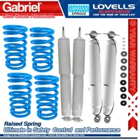 Front Rear Raised Gabriel Ultra Shocks + Coil Springs for Jeep Wrangler TJ