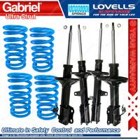 Front Rear STD Gabriel Ultra Shocks + Lovells Springs for Toyota Kluger GSU45R