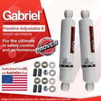 2x Rear Gabriel Fleetline Adjustable HD Truck Shocks for Daihatsu Delta V Series