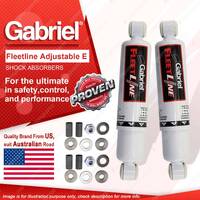 2 x Rear Gabriel Fleetline ADJ HD Truck Shocks for Toyota Dyna BU HU LH RU YH YU