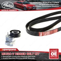 Gates Alt Micro-V Ribbed Belt Kit for Holden Astra TR Calibra YE Vectra JS JR